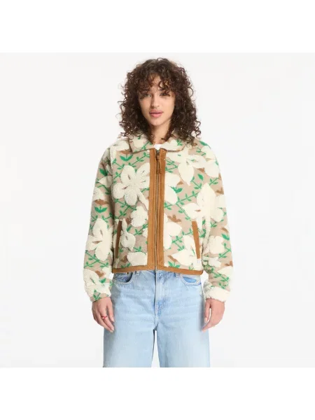 Hanorac din fleece Napapijri din fleece cu model floral