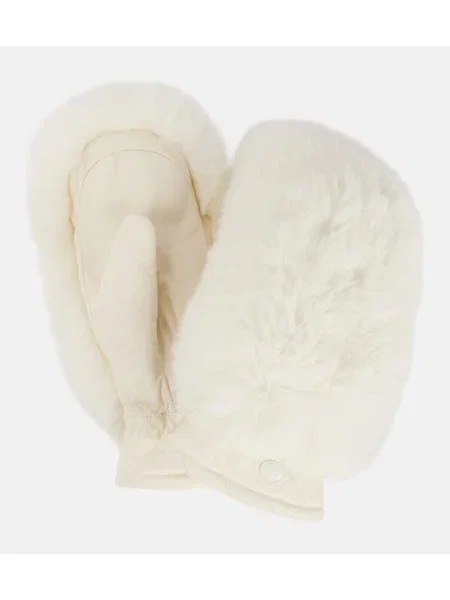 Mănuși Goldbergh din piele alb