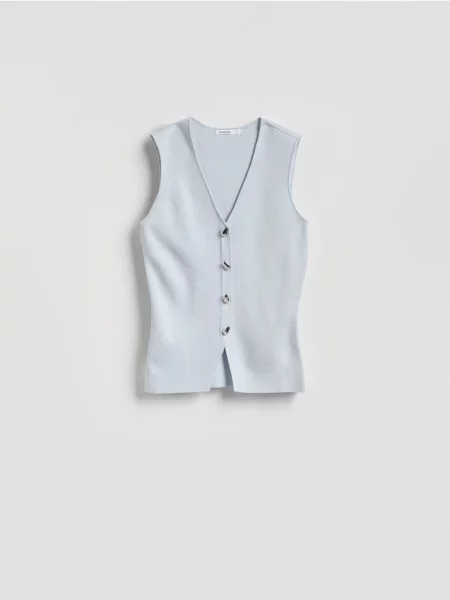 Reserved Трикотажний жилет з світло-блакитний блакитний
