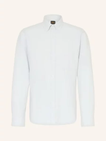 Boss Flanelová Košile Rickert Regular Fit světle šedá