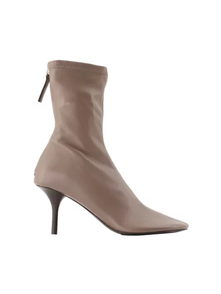 Botki Acne Studios skórzane szare