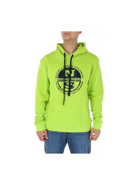 Sweter North Sails z nadrukiem zielony