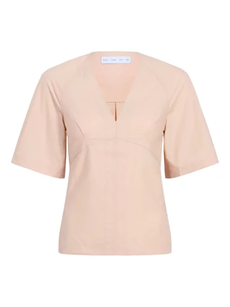 Bluză Proenza Schouler White Label cu decolteu în V alb