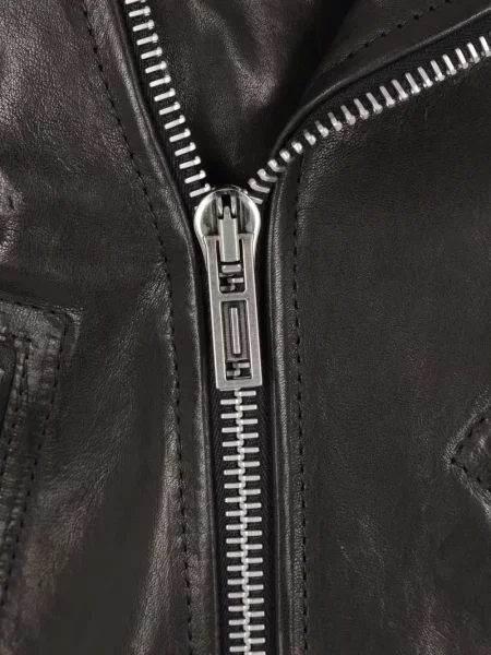 Cu centură geacă Ann Demeulemeester negru