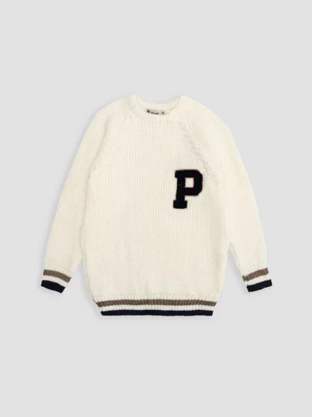 Дитячий Джемпер YUKI молочний бавовна/поліестер