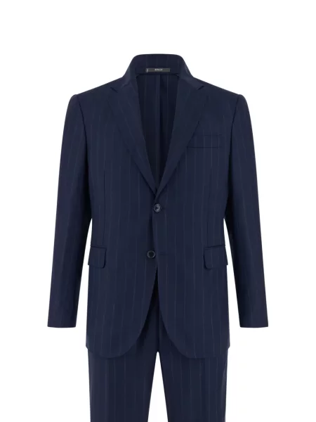 Costum Boggi Milano cu dungi de costum albastru