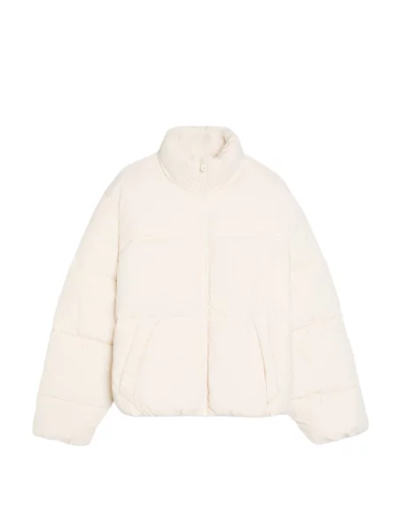 Bershka Geacă de iarnă crem