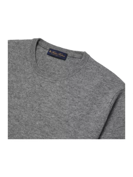 Sweter Brooks Brothers z kaszmiru szary