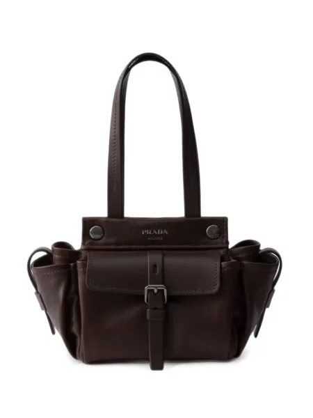 Geantă shopper Prada maro
