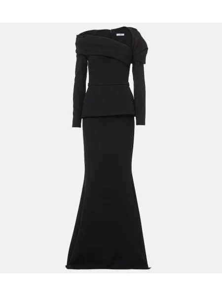 Rochie Safiyaa drapată negru