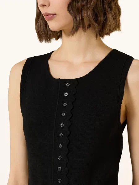 Claudie Pierlot Body Z Dzianiny schwarz czarny