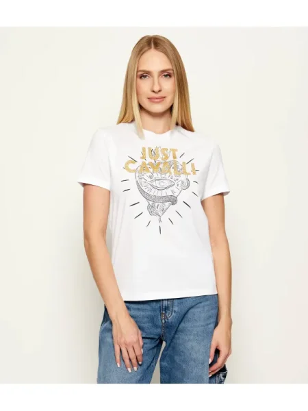 Just Cavalli Tricou alb