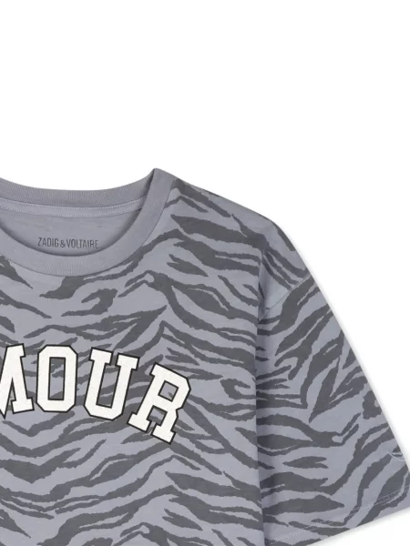 Dětské tričko Zadig & Voltaire šedé