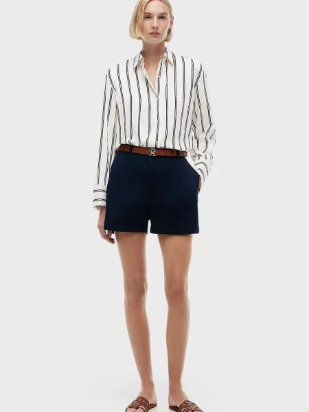 Рубашка Tommy Hilfiger в полоску белая