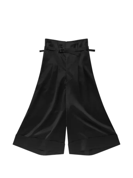 Pantaloni culottes Junya Watanabe de lână negru