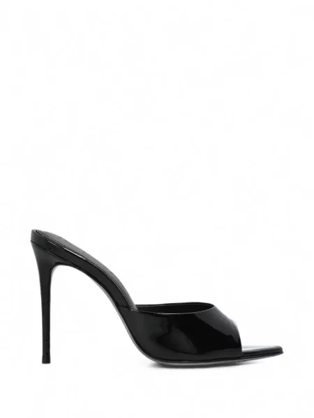 Sandale Black Suede Studio din piele de căprioară negru