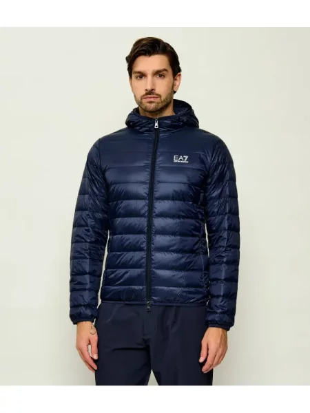 Geacă cu puf Emporio Armani Ea7 albastru