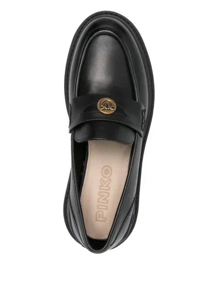 Pantofi loafer Pinko cu platformă negru