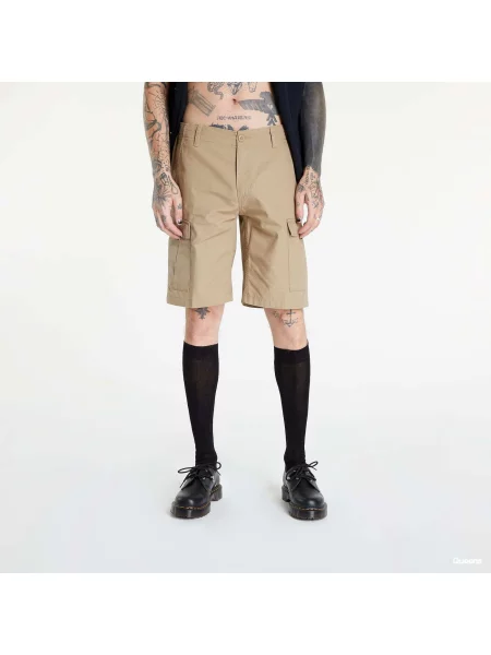 Szorty Carhartt WIP Aviation Short Beige 28 brązowe