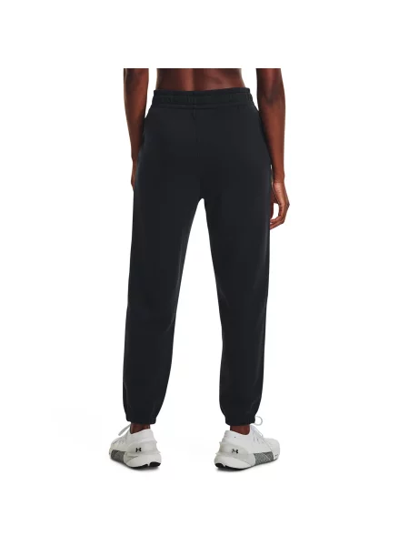 Kalhoty Under Armour Icon Fleece Jogger Black/ White M bílé