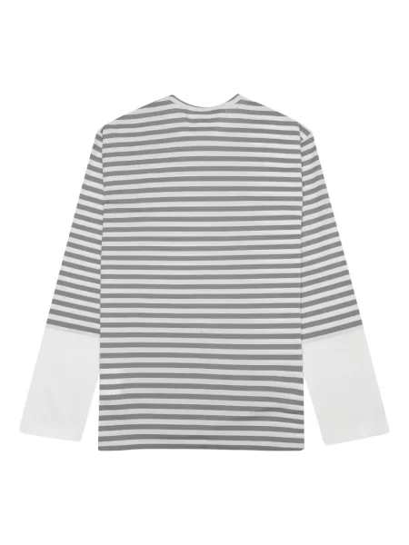 Csíkos hosszú póló Comme Des Garcons Play szürke