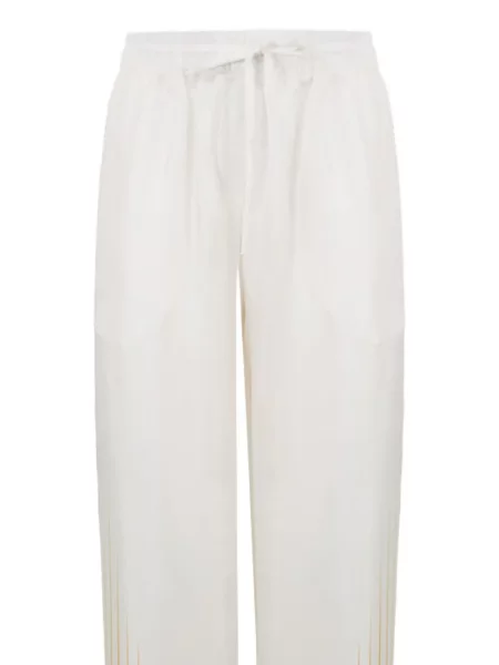 Pantaloni Casablanca cu imagine din țesătură twill alb
