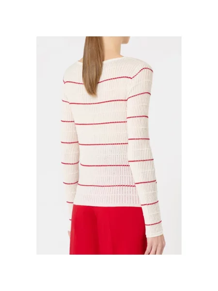 Sweter Max Mara Studio wełniany biały