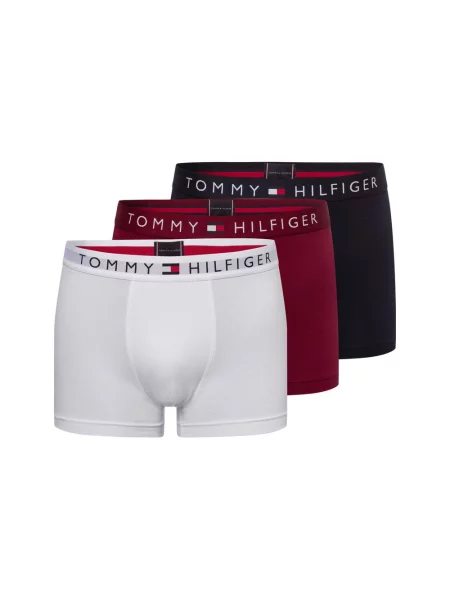 Tommy Hilfiger Spodnie Mężczyźni niebieski jednolity L białe