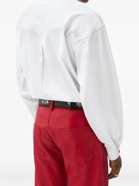 Cămașă Versace din poplin alb