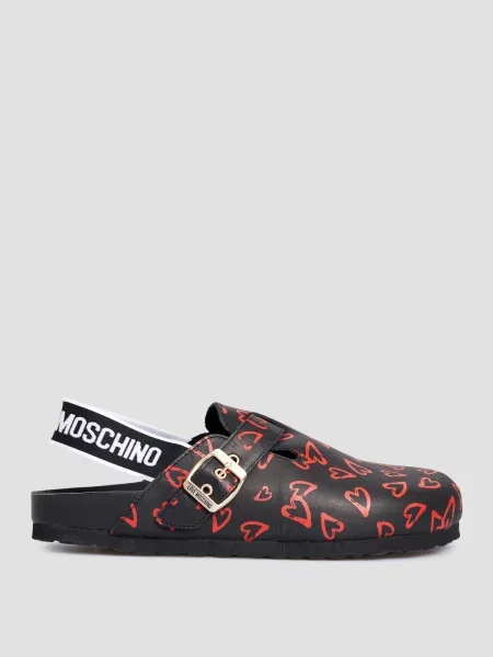 Шкіряне Сабо Moschino чорний
