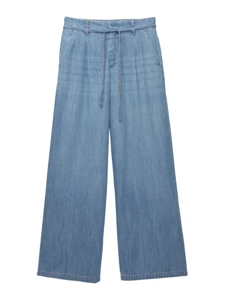 Pull&Bear Pantaloni cu cute denim albastru