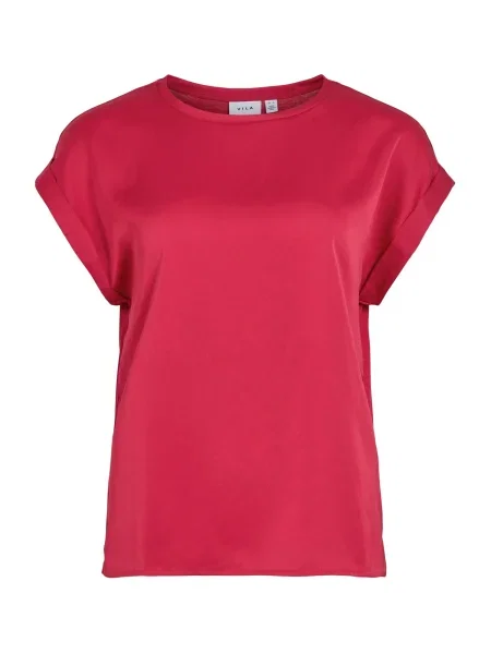 VILA Tricou VIEllette închis roz