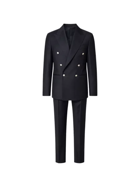 Costum Franzese Collection cu două rânduri de nasturi albastru