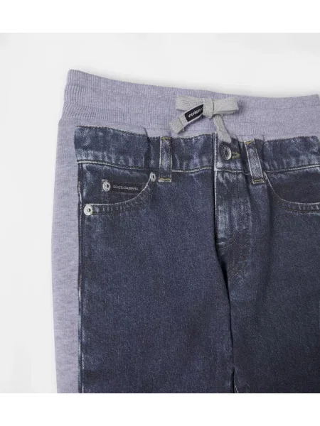 Gyerek fleece melegítő felső Dolce&gabbana kék