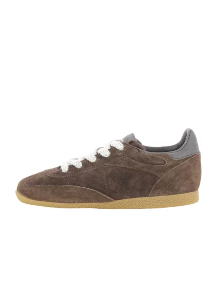 Sneakersy Ama Brand skórzane brązowe