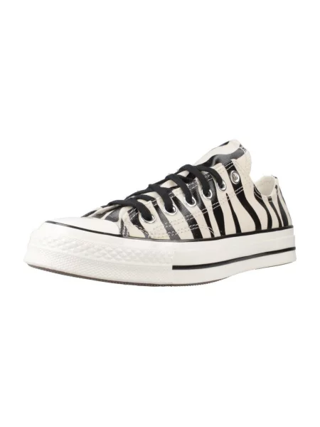 Pantofi Converse cu imagine cu model zebră alb