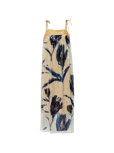 Rochie midi Munthe cu paiete cu model floral