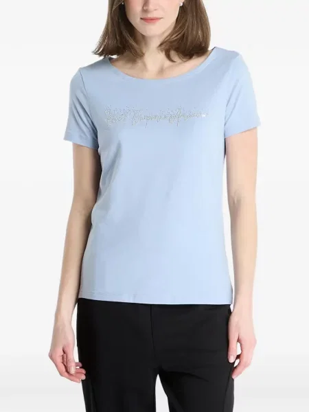 Stras tricou Ea7 Emporio Armani albastru