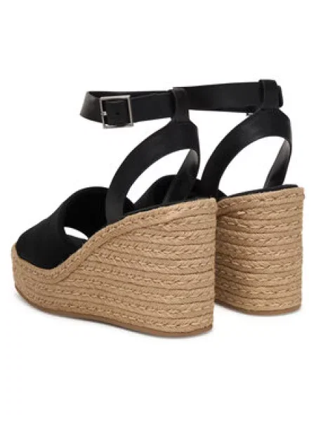 Espadrilky Calvin Klein na kline čierna