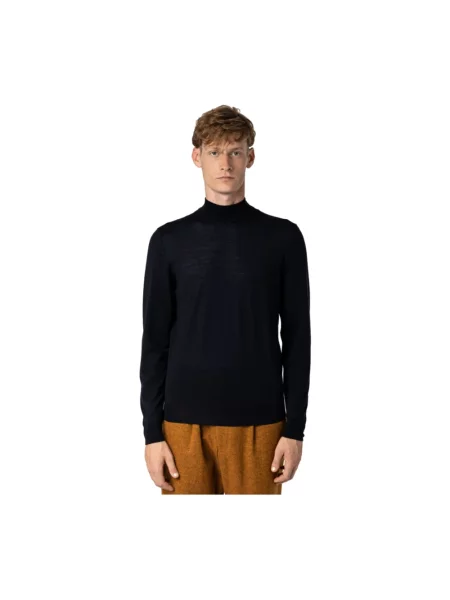 Sweter z golfem Drumohr niebieski