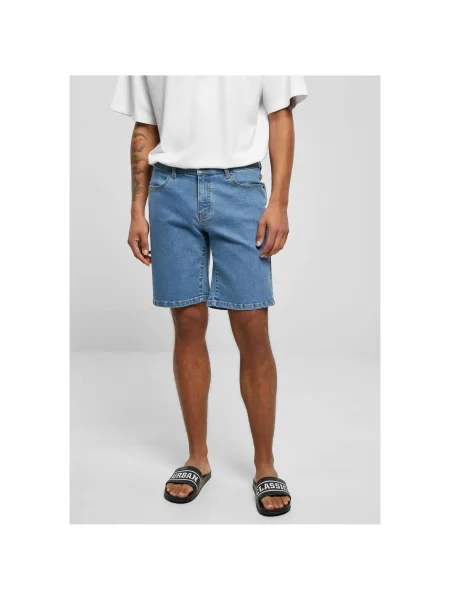 Kratke jeans hlače Urban Classics modra