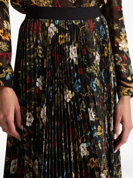 Fusta plisata Alice + Olivia plisată negru