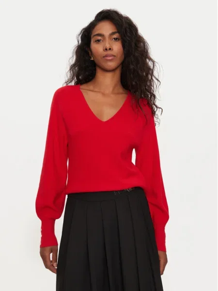 Пуловер Morgan MPANDA дамски от лека материя MPANDA червено