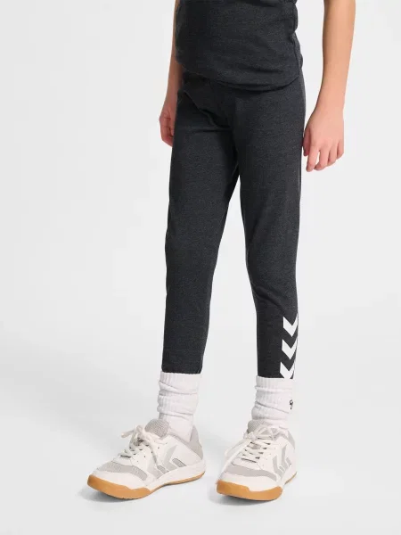 Dziewczęce legginsy z logo Hummel czarne