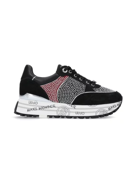Sneakersy Liu Jo skórzane czarne