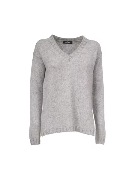Sweter Gran Sasso z kaszmiru szary