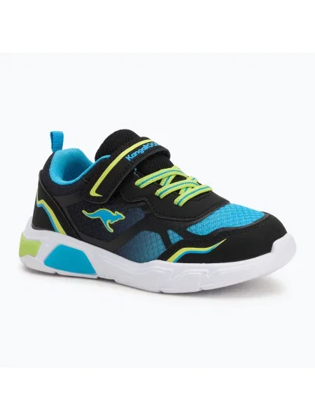 Pantofi pentru copii KangaROOS K-SLB Lighto EV jet black/limetta negru