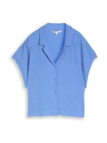 TOM TAILOR DENIM Bluză azuriu