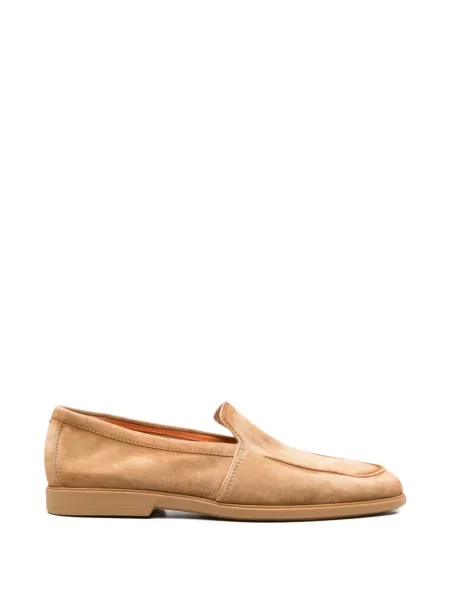 Chiloți Santoni din piele de căprioară slip-on