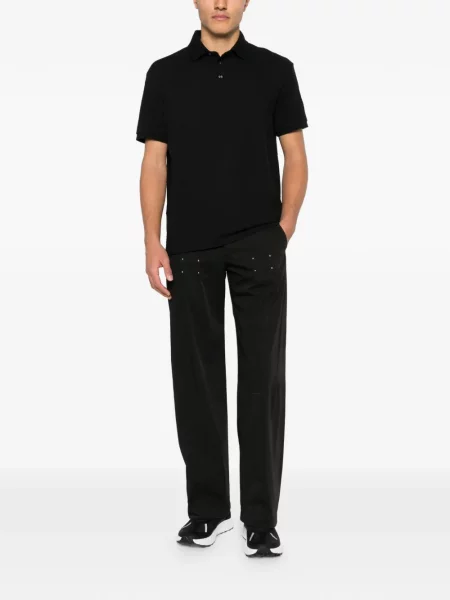 Polo Emporio Armani din jacard negru